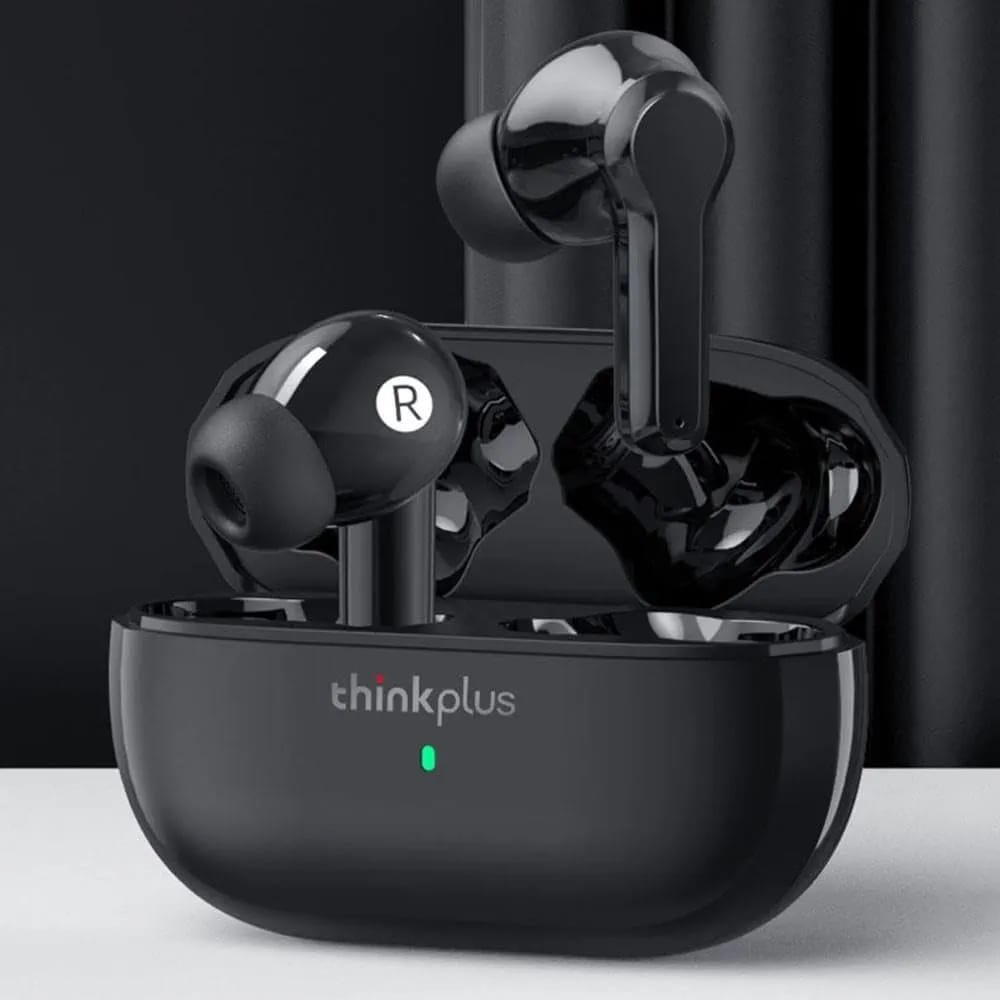سماعات بلوتوث لاسلكية  " Lenovo thinkplus live pods LP1S " مقاومة للماء، مع ميكروفون، تصميم رياضي، متوافقة مع أنظمة Android و IOS.