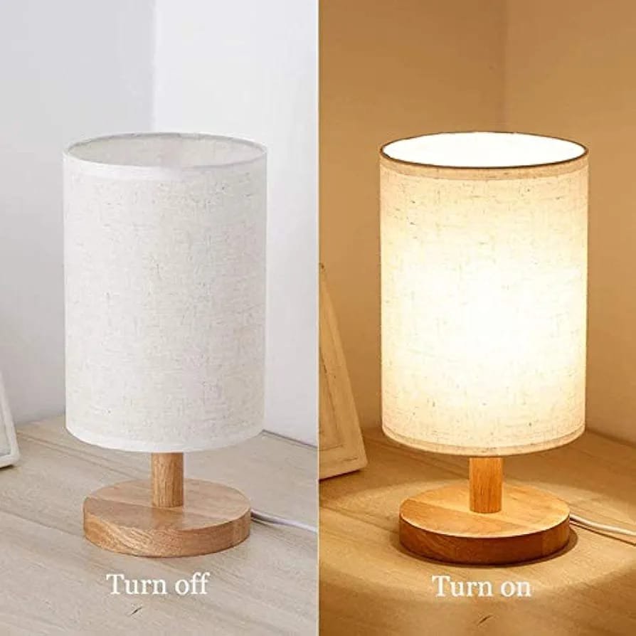 مصباح طاولة بإضاءة LED وتصميم أنيق لديكور المنزل