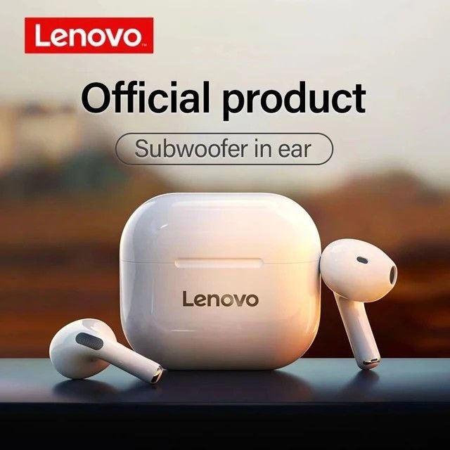 سماعة Lenovo LP40 اللاسلكية لون (ابيض)